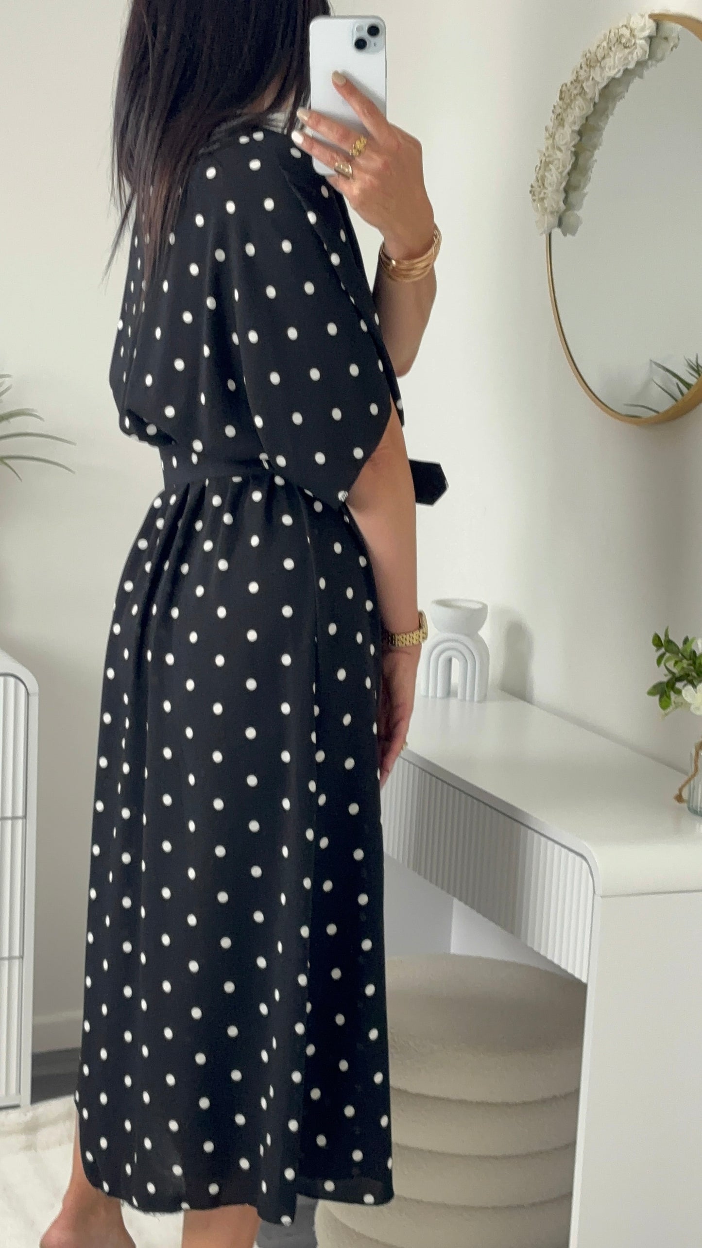 ROBE POIS OVERSIZE NOIRE