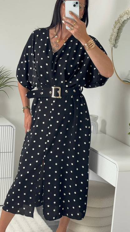 ROBE POIS OVERSIZE NOIRE