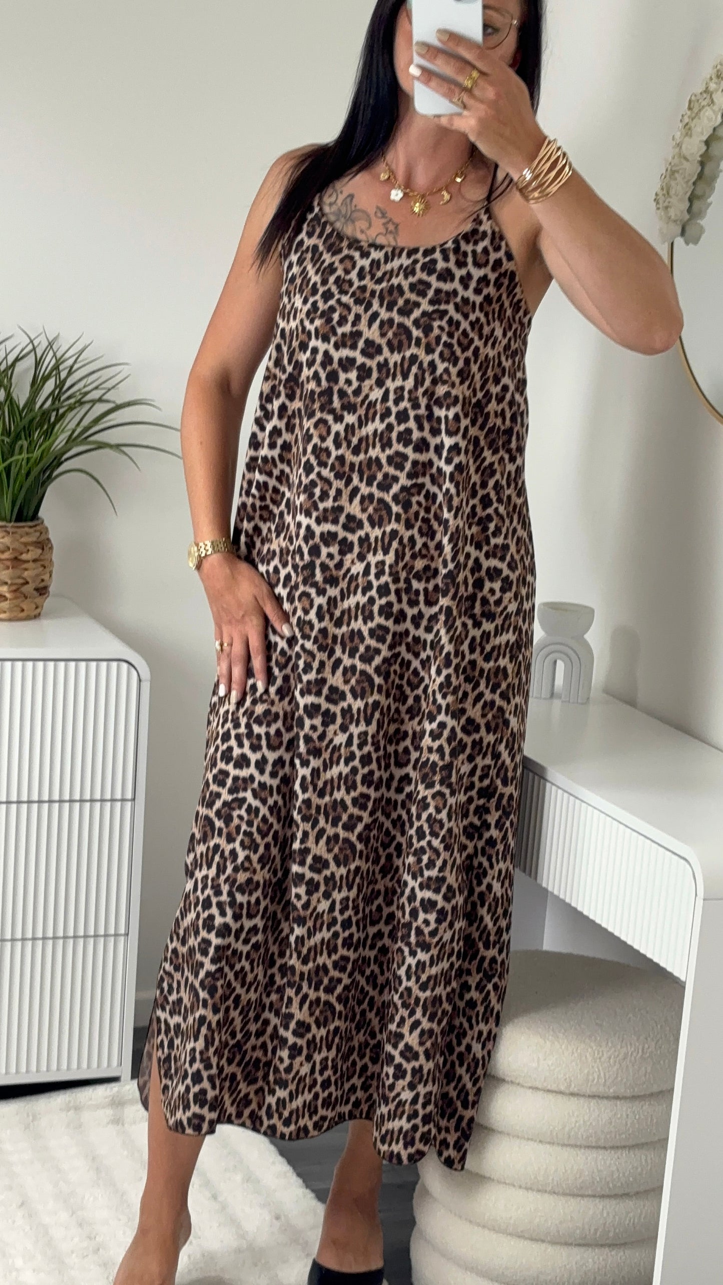 ROBE LONGUE LÉOPARD