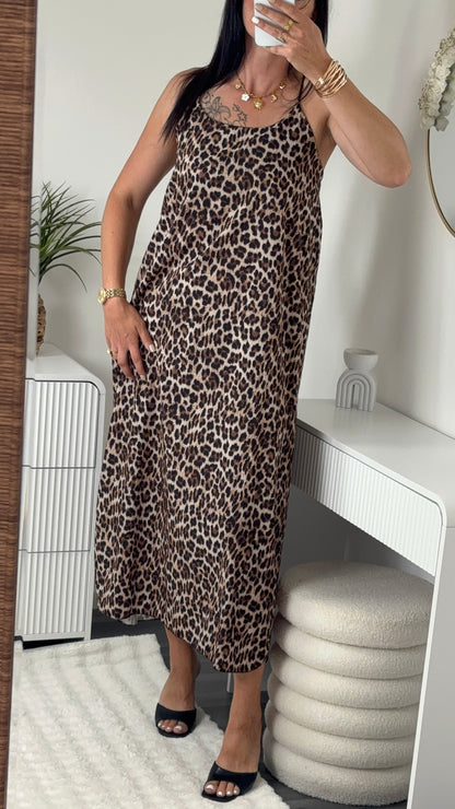 ROBE LONGUE LÉOPARD