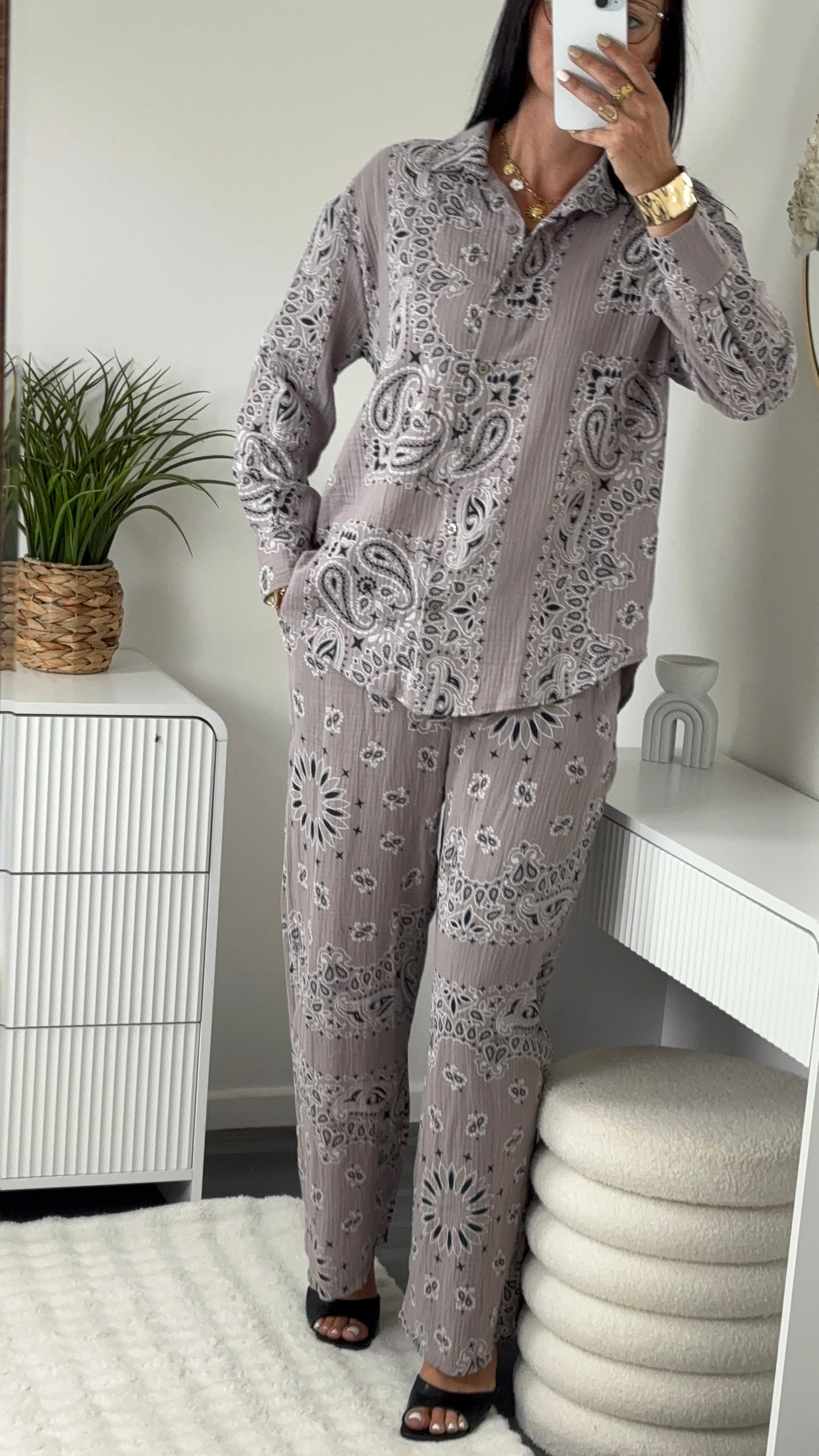 ENSEMBLE BANDANA TAUPE