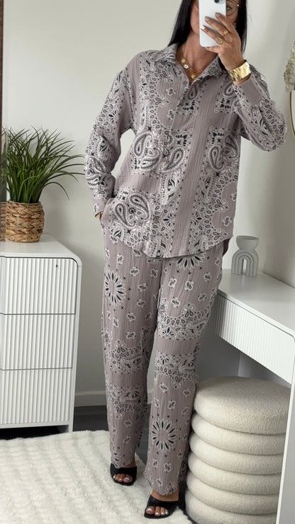 ENSEMBLE BANDANA TAUPE