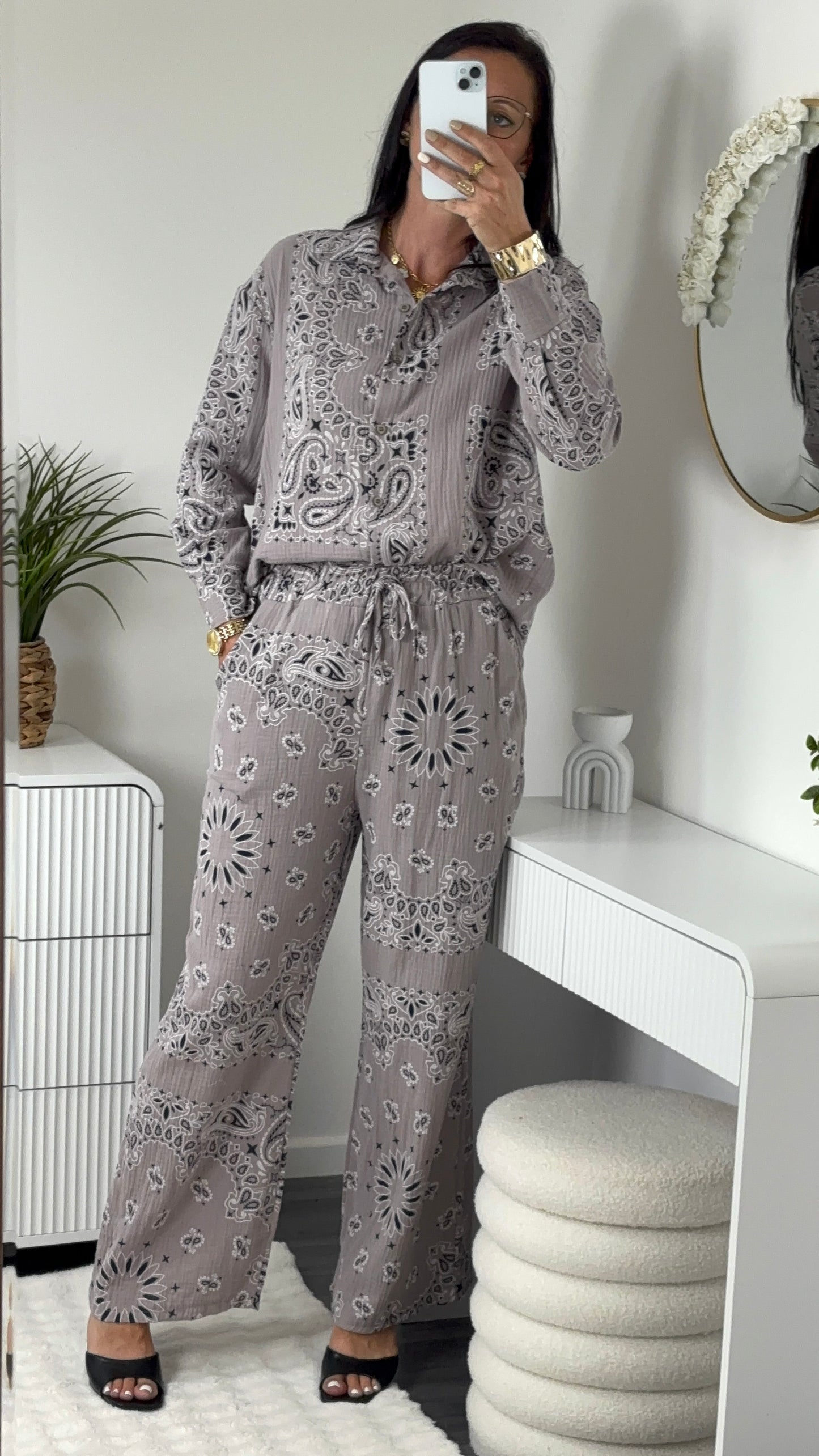 ENSEMBLE BANDANA TAUPE