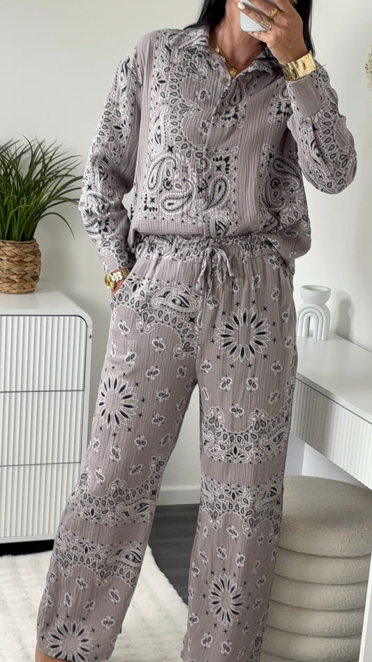 ENSEMBLE BANDANA TAUPE