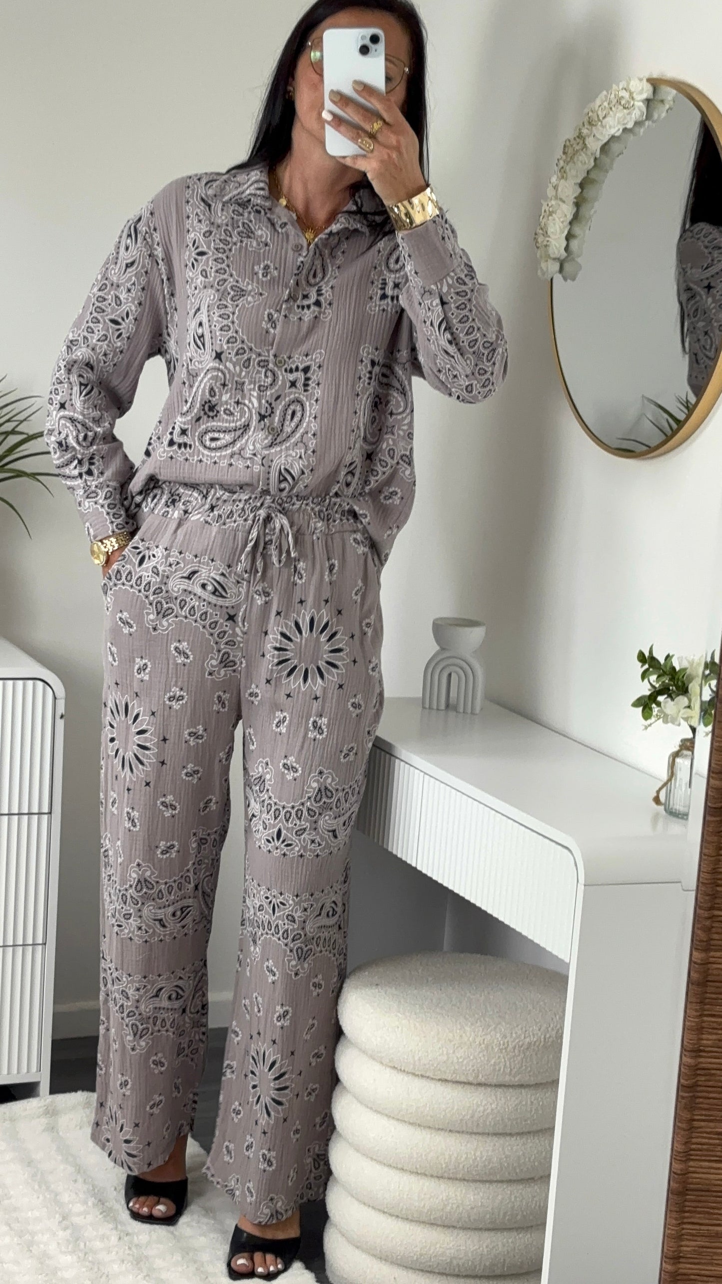 ENSEMBLE BANDANA TAUPE