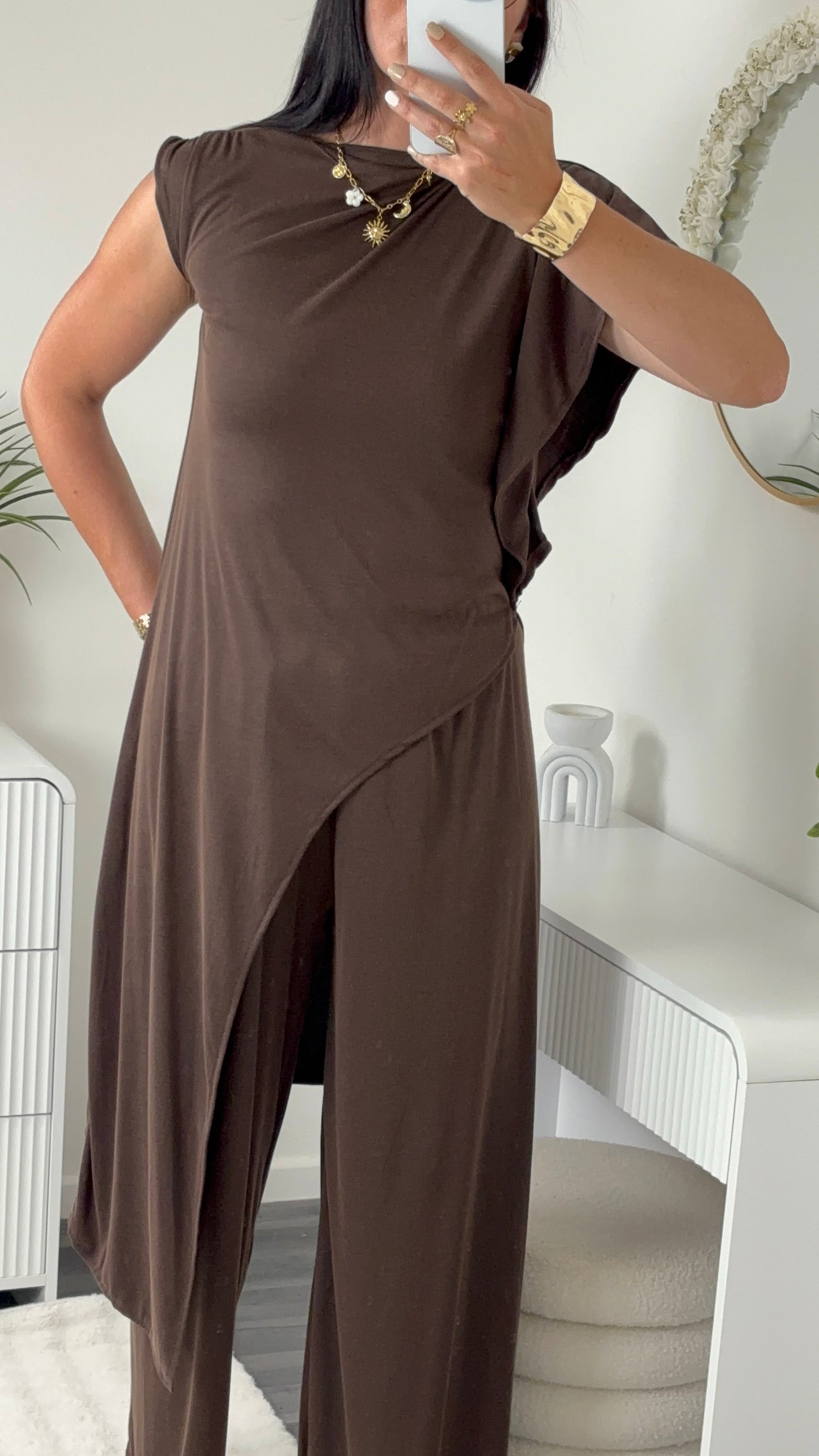ENSEMBLE LONG CHOCO
