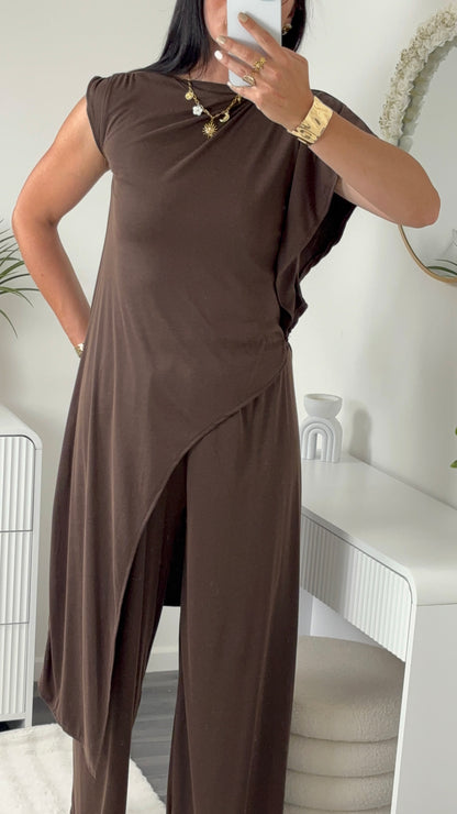 ENSEMBLE LONG CHOCO