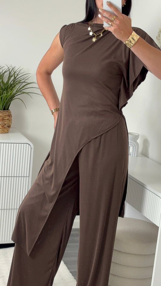 ENSEMBLE LONG CHOCO