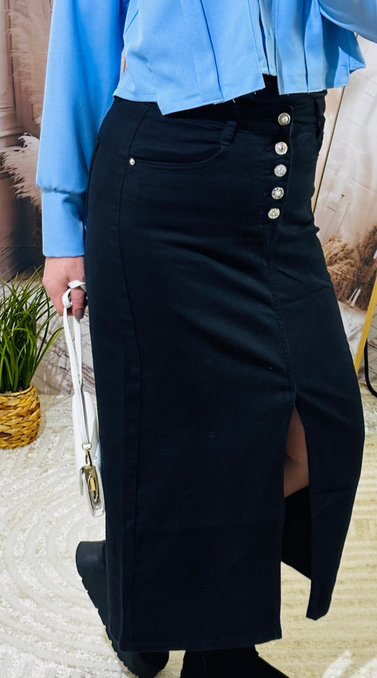 Jupes en jeans noires