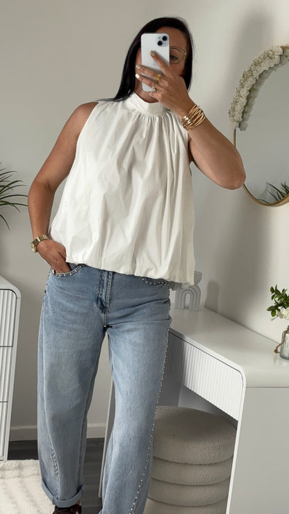 JEANS BALLON AVEC CLOUS