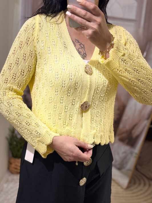 Pull pépite jaune