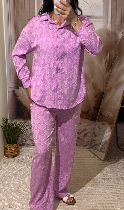 Ensemble motif rose