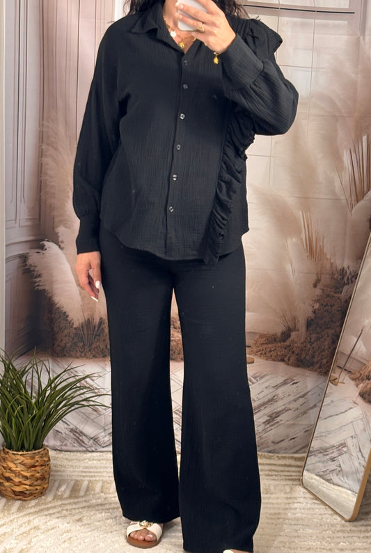 Chemise gaz noire