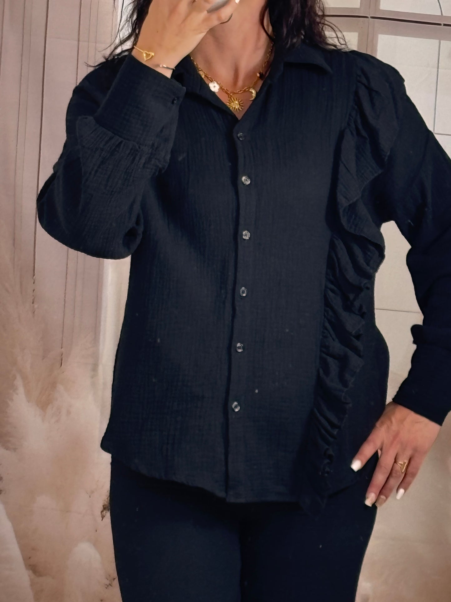Chemise gaz noire
