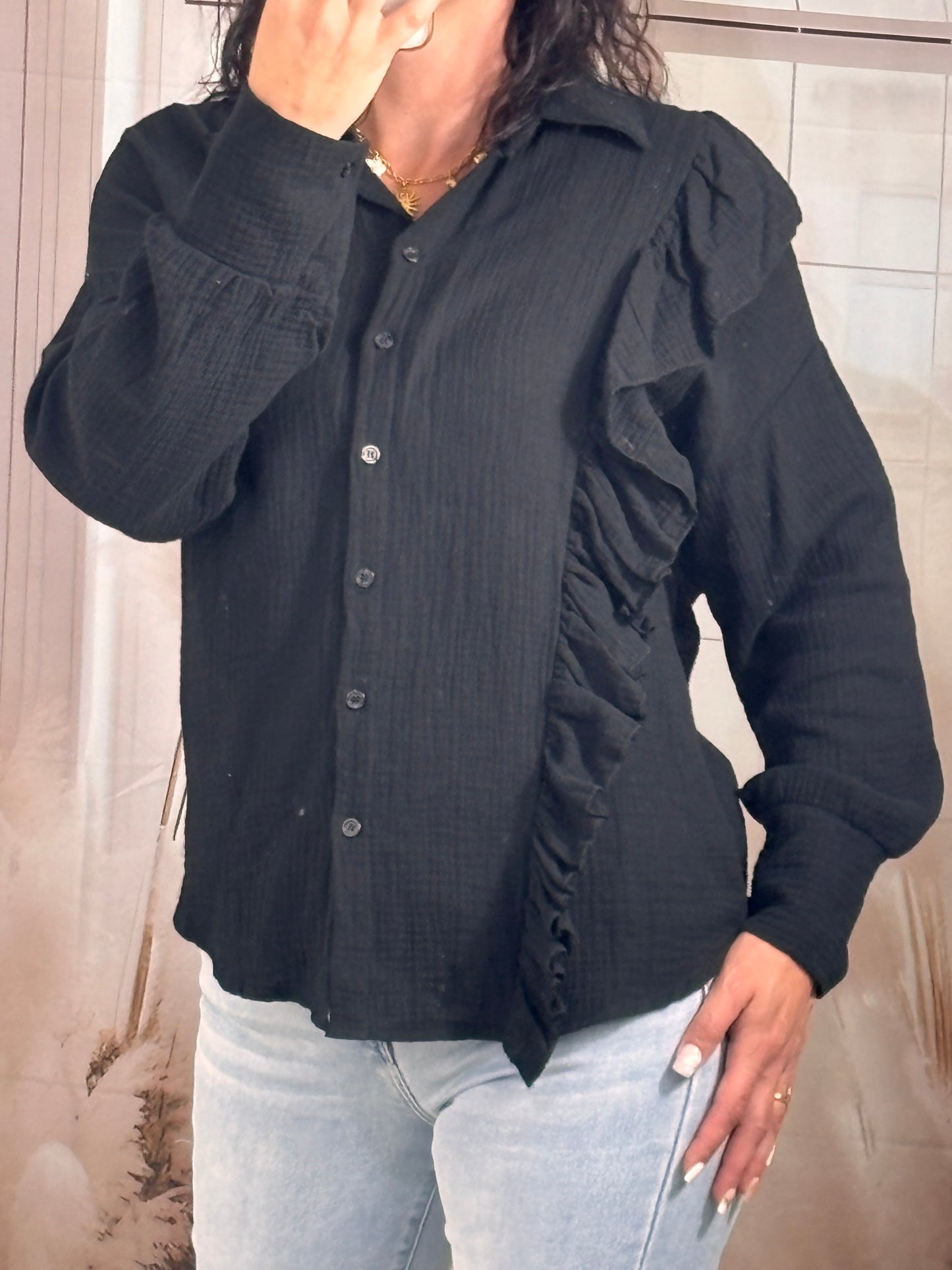 Chemise gaz noire