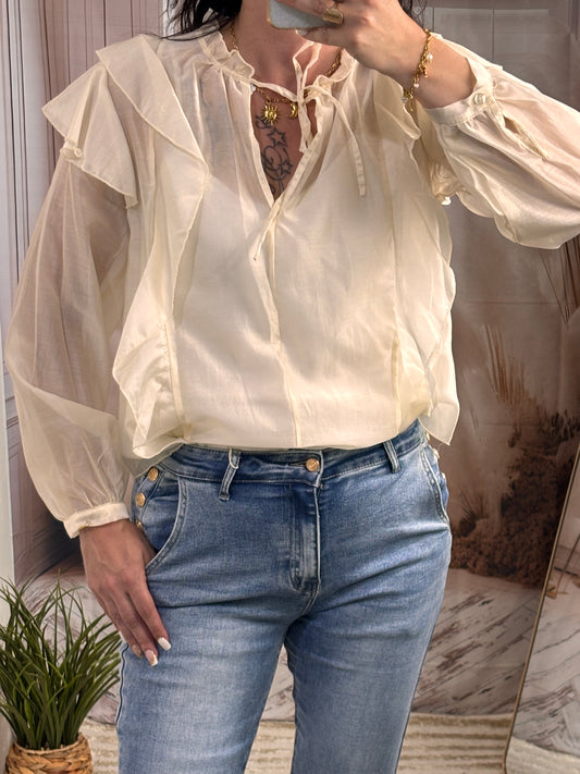 Blouse beige