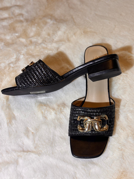Sandales talons noires