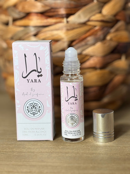 Musc Roll-On Yara Rose – Lattafa (sans alcool) 10ml