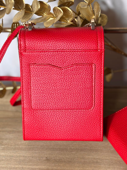 Sac & porte monnaie rouge