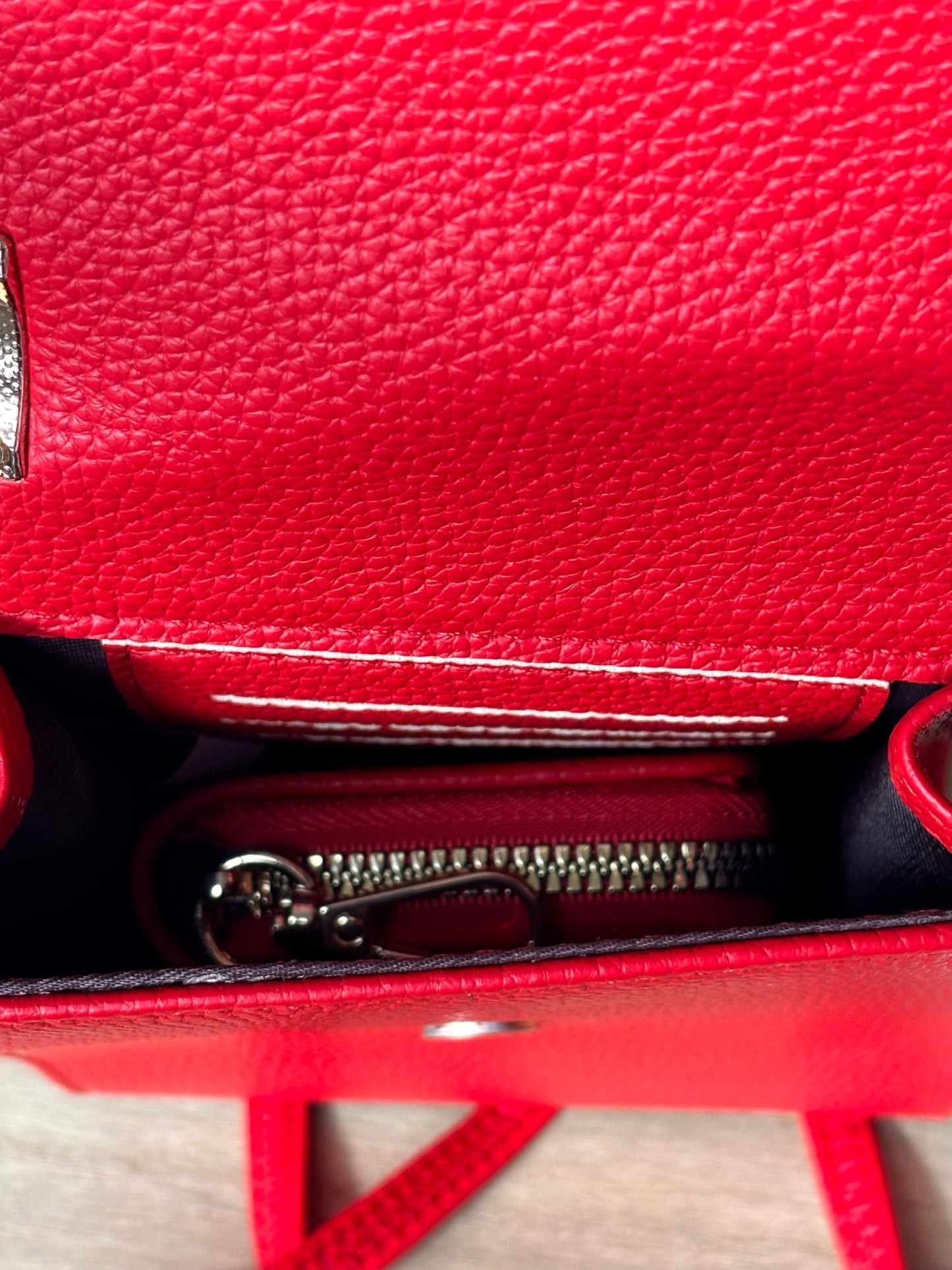 Sac & porte monnaie rouge