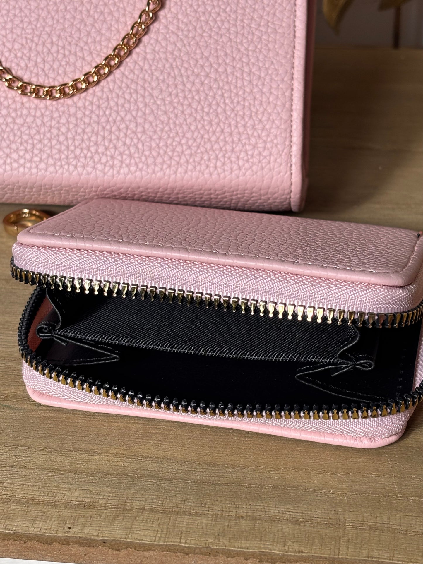 Sac & porte monnaie rose