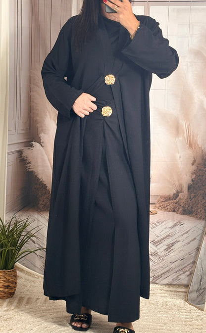 Ensemble gilet & jupe noir