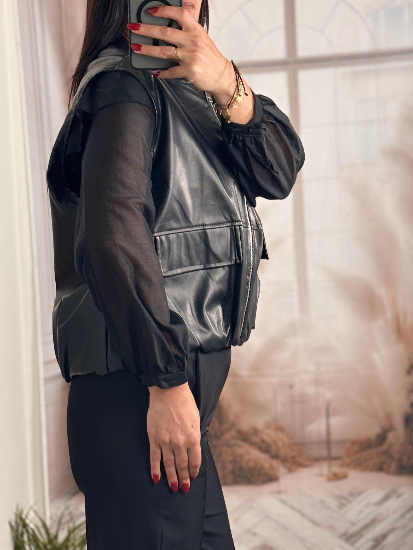 Veste simili noire