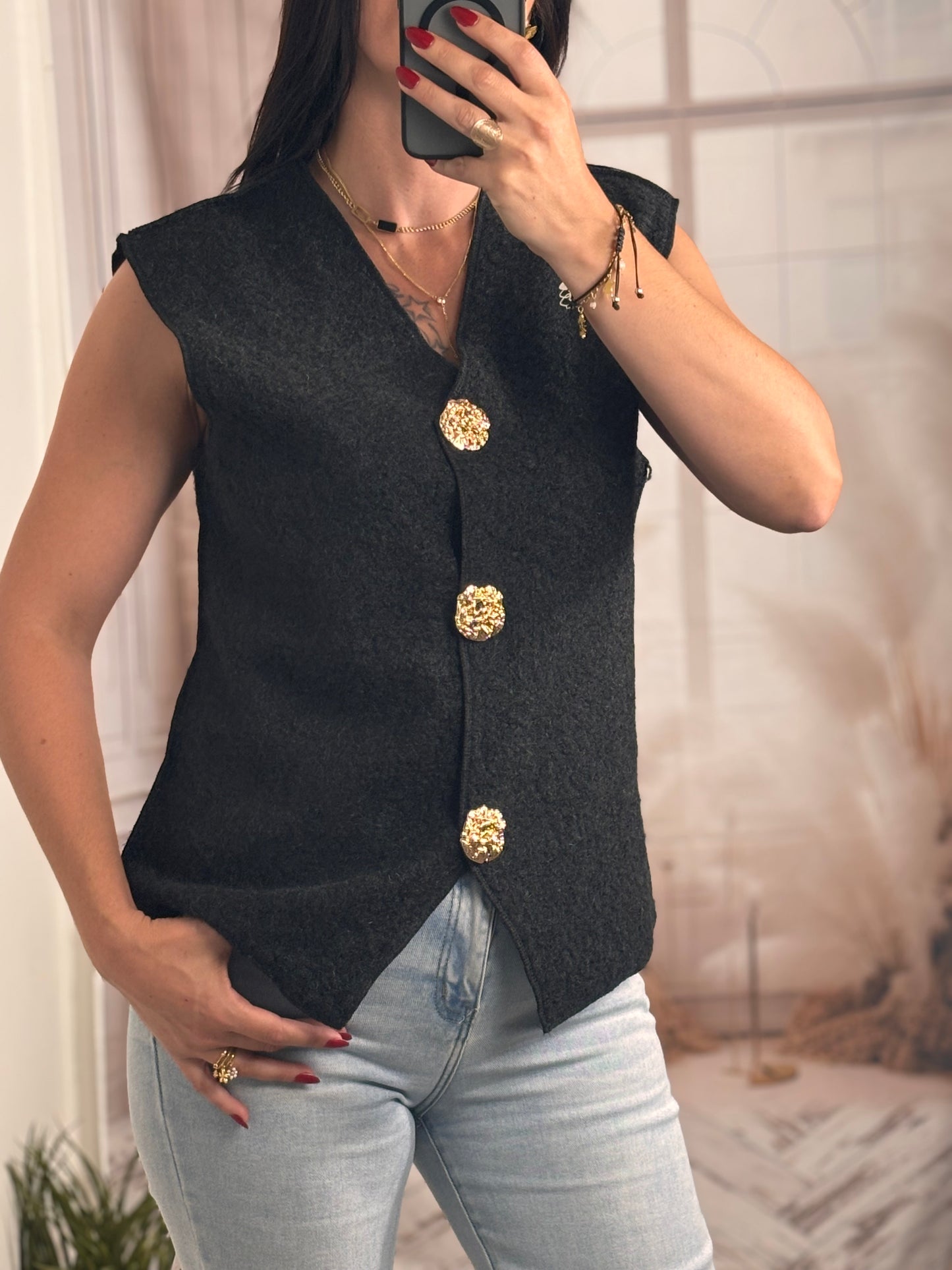 Gilet pépite noir