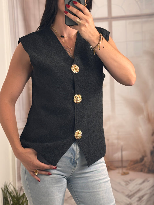 Gilet pépite noir