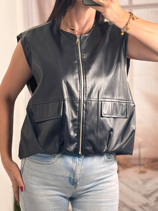 Veste simili noire