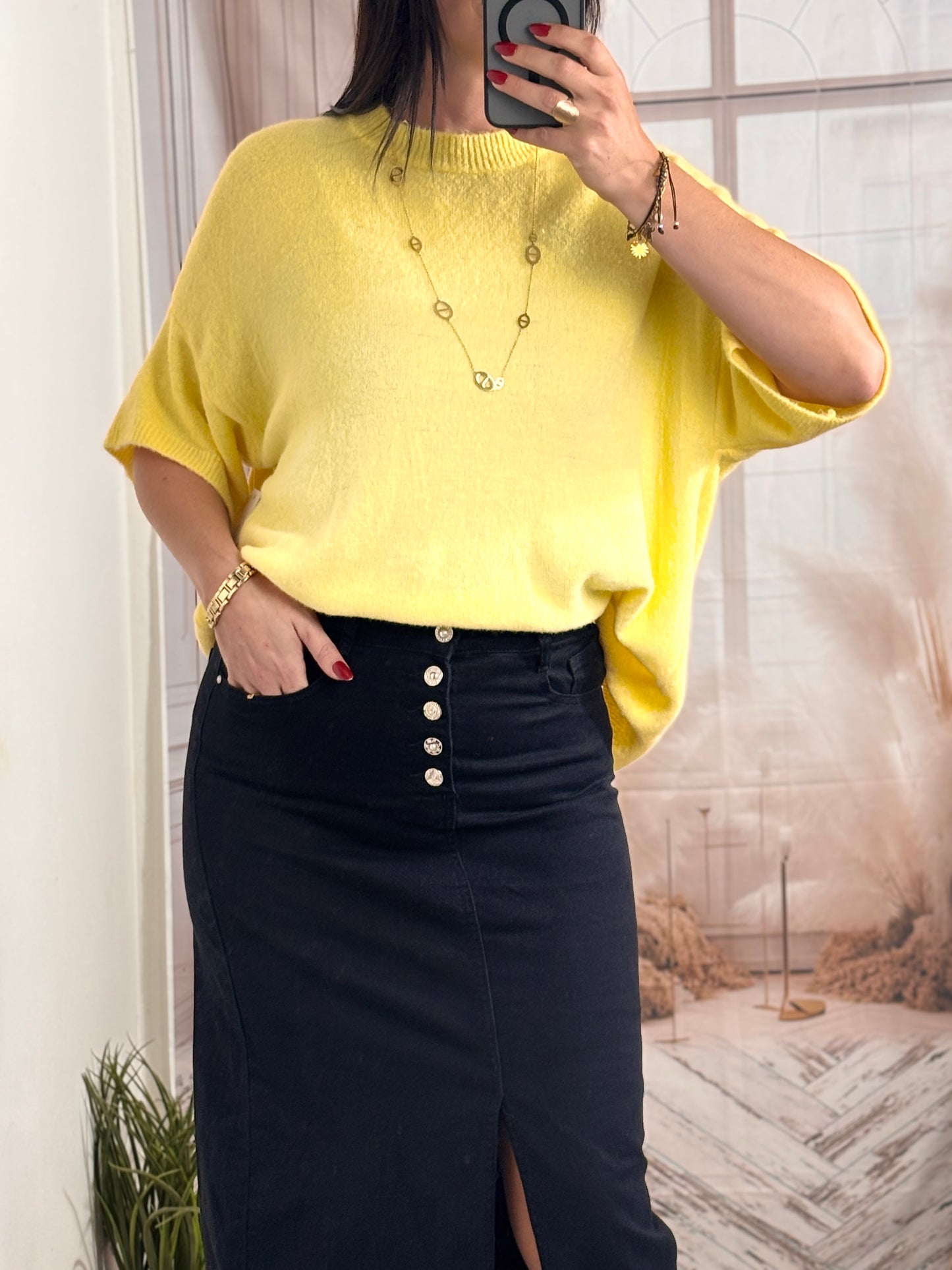 Pull jaune