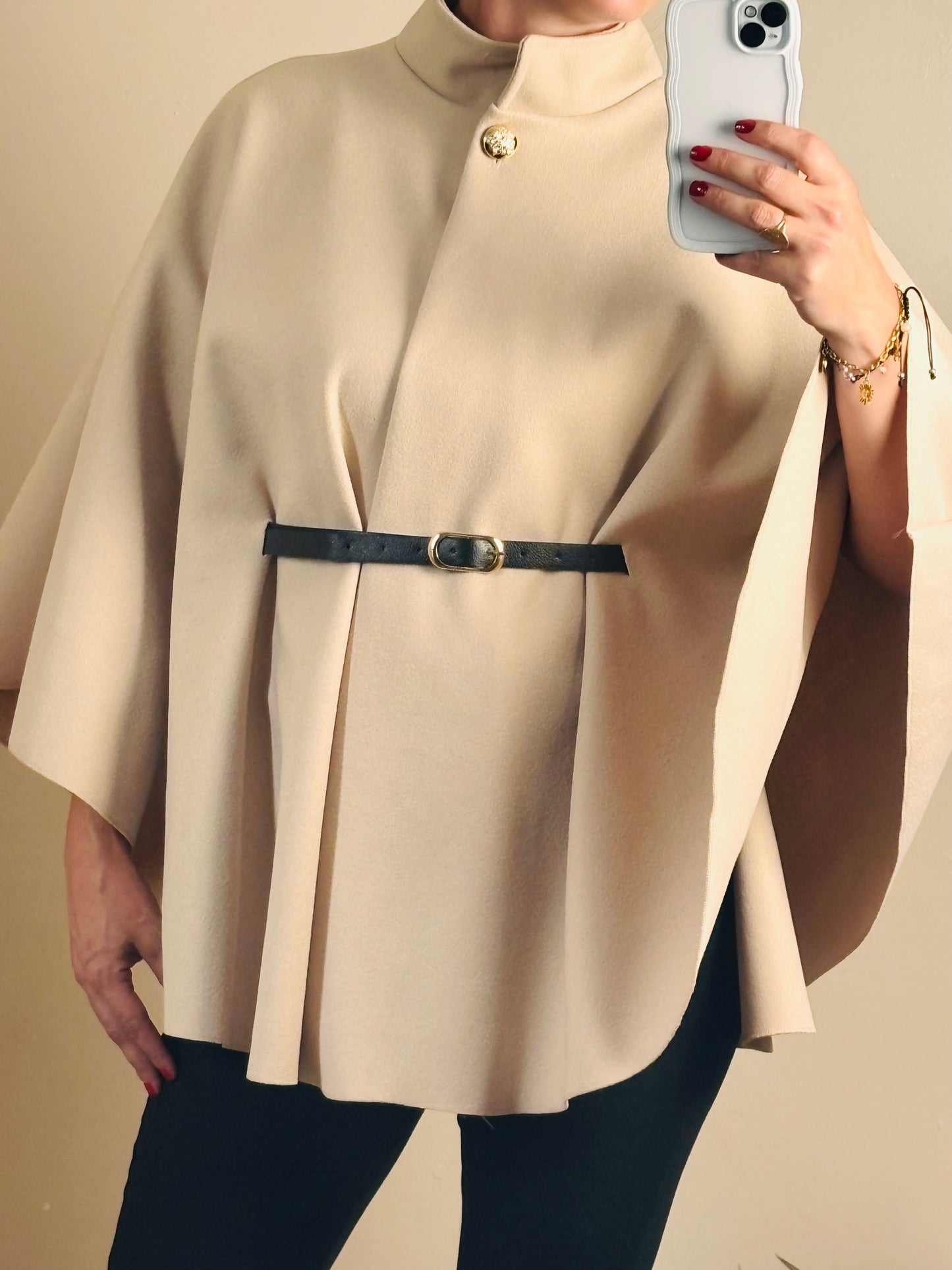Poncho beige