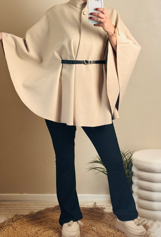 Poncho beige