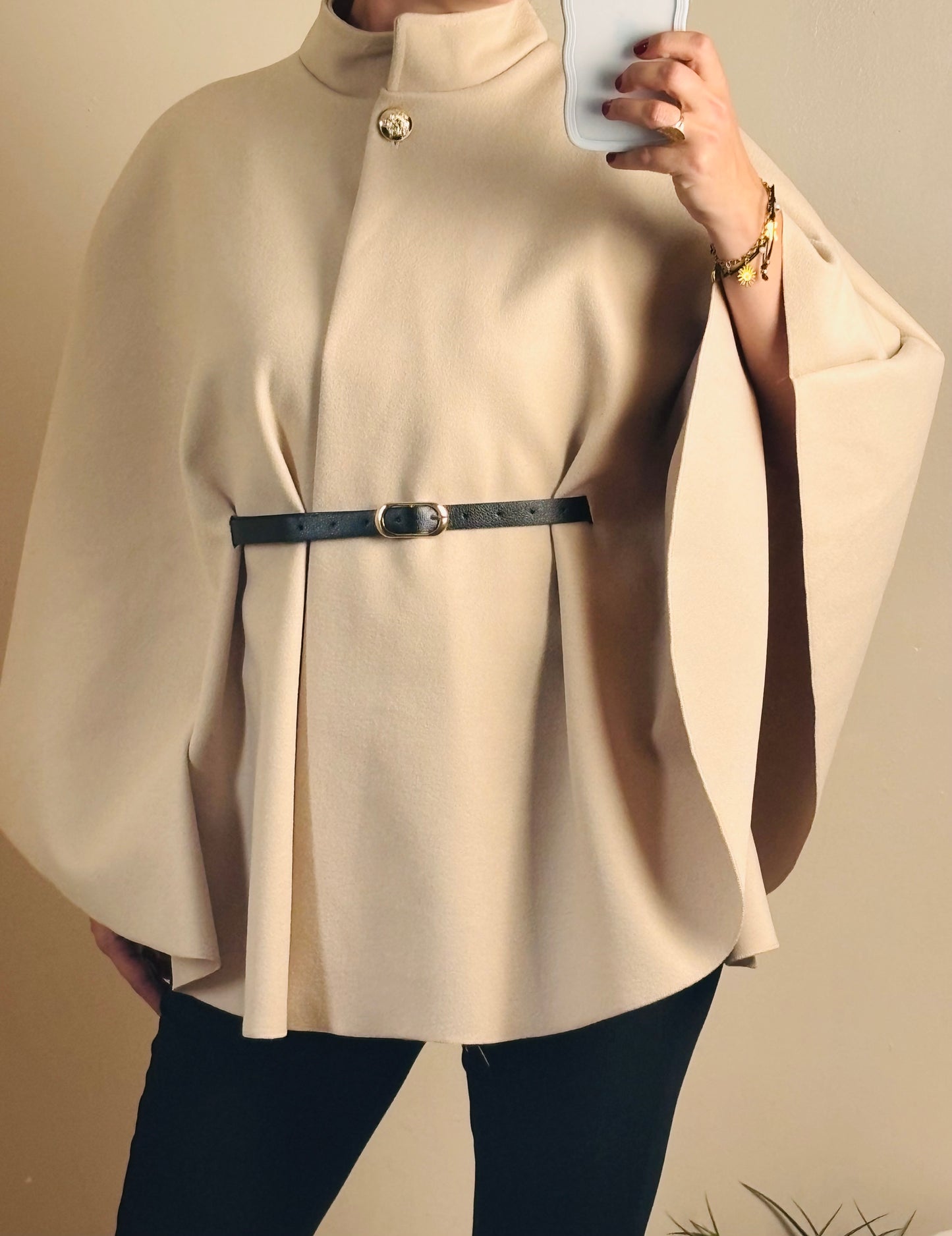 Poncho beige