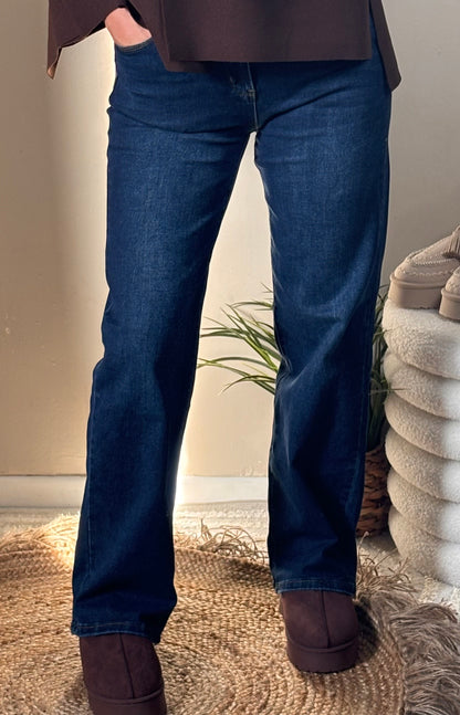 Jeans wide leg & push up