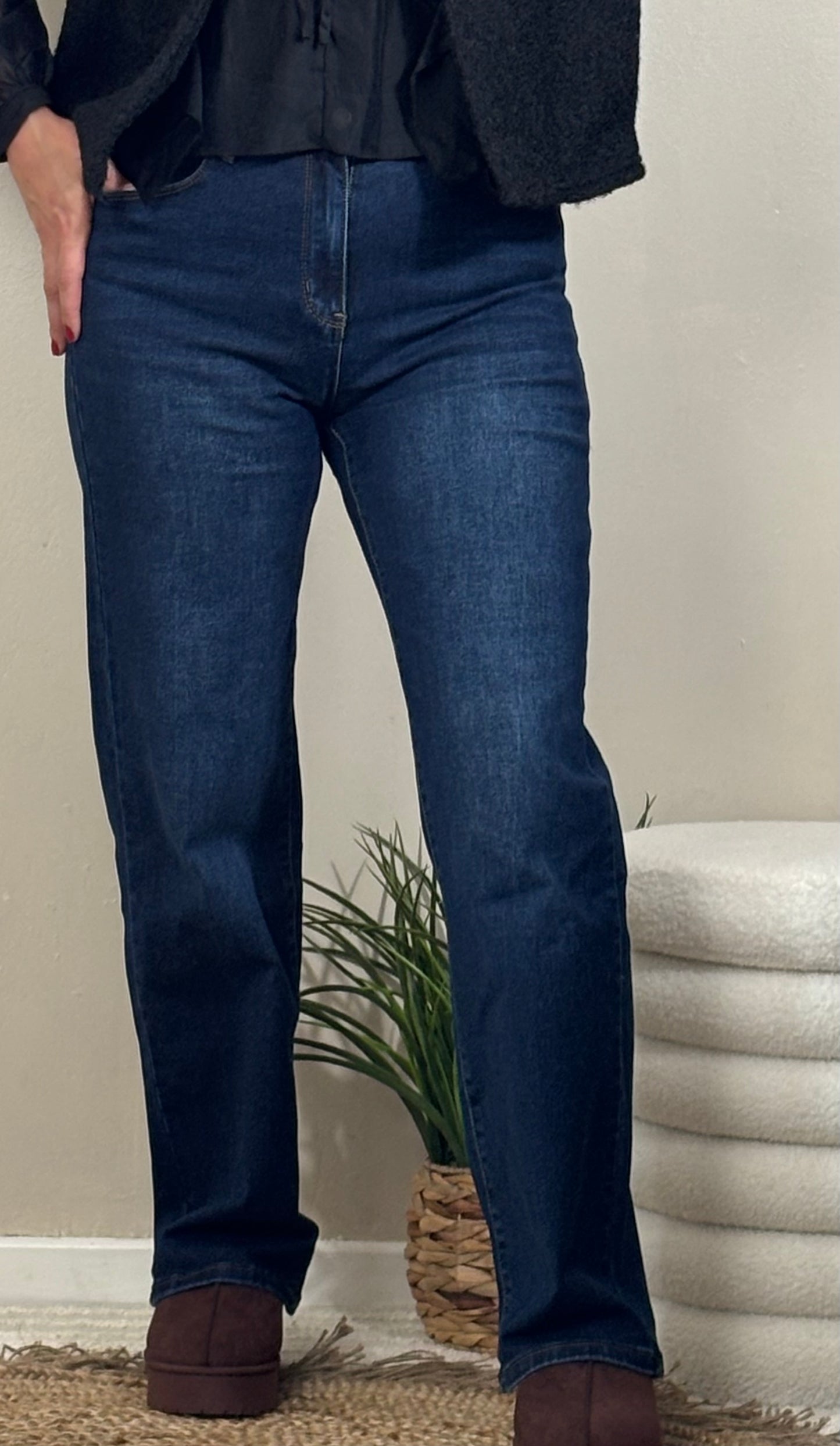 Jeans wide leg & push up