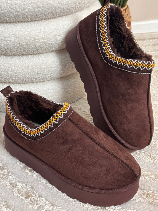 Bottines basses chocolat