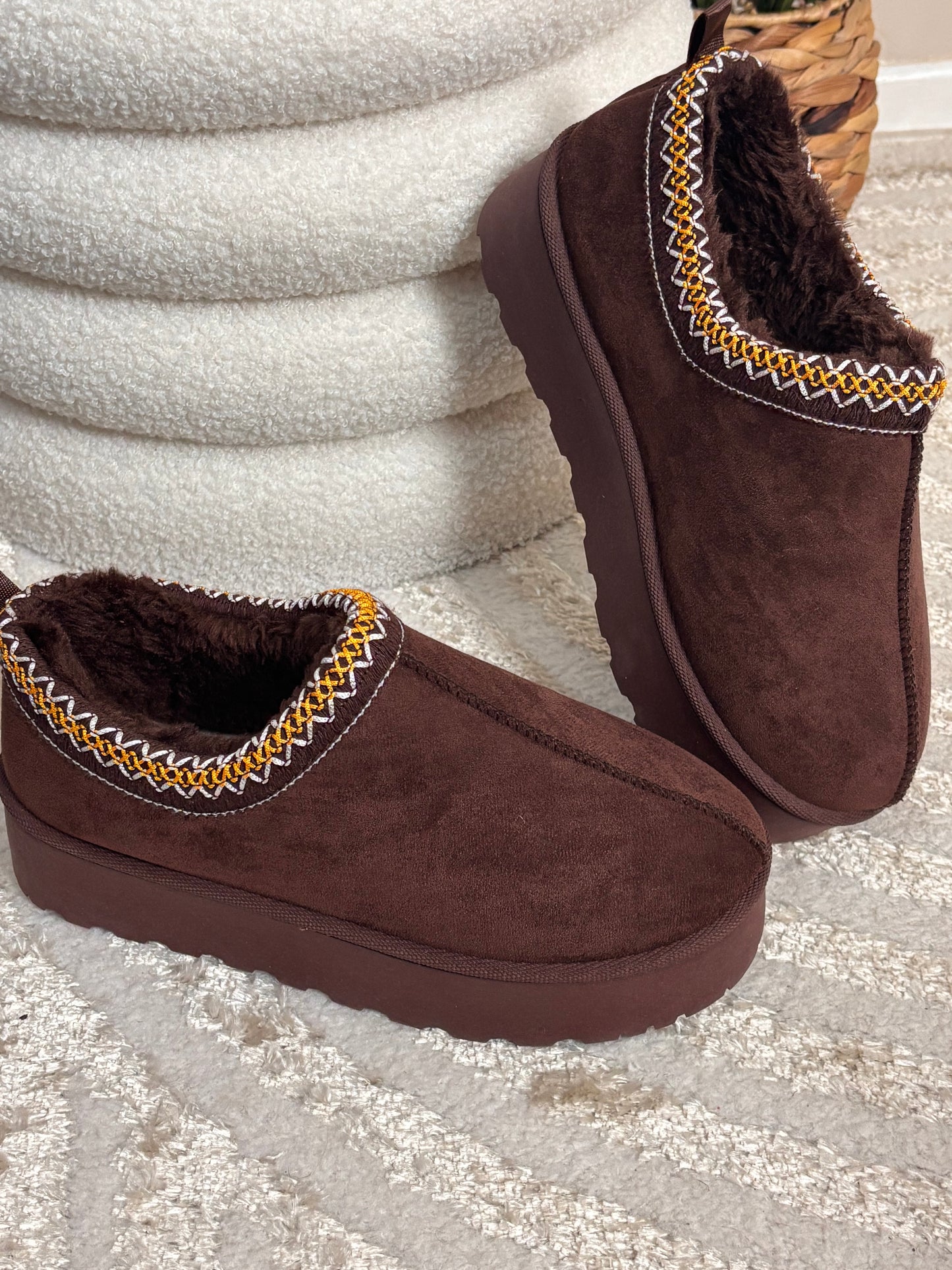 Bottines basses chocolat