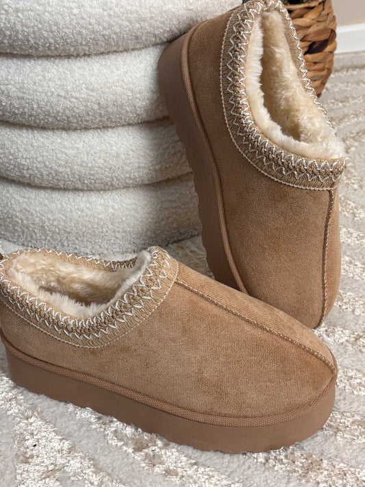 Bottines basses beiges