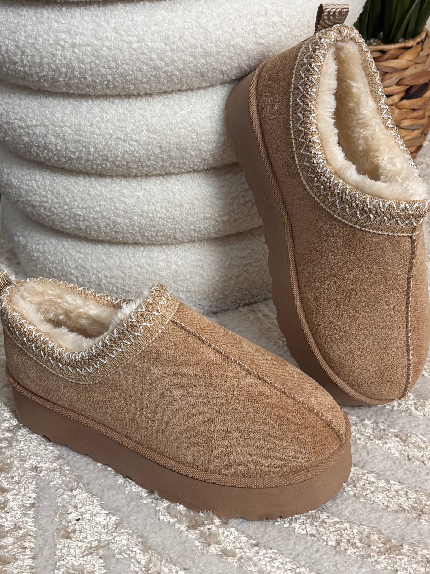 Bottines basses beiges